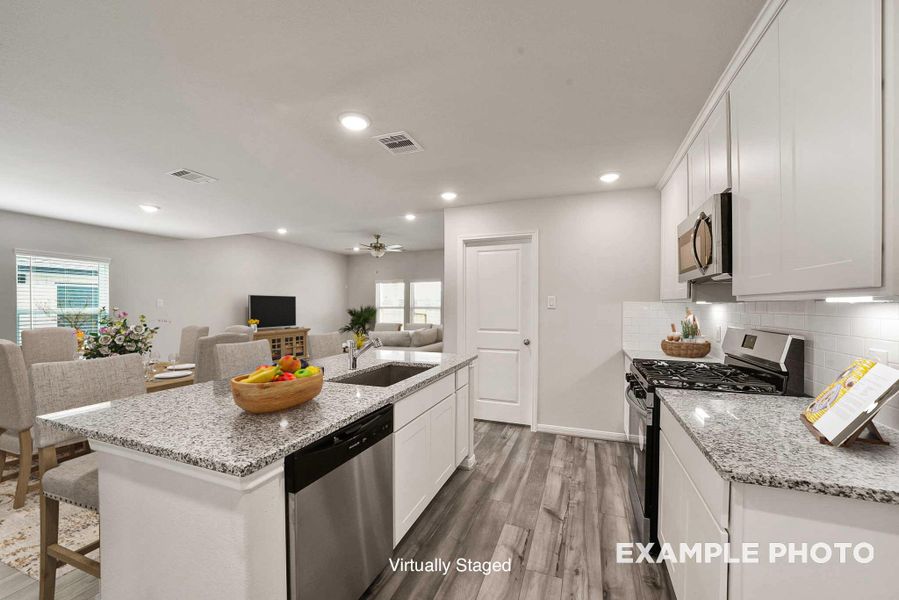 Furnished interior view inside a new home in Emberly, Beasley (Image 10).