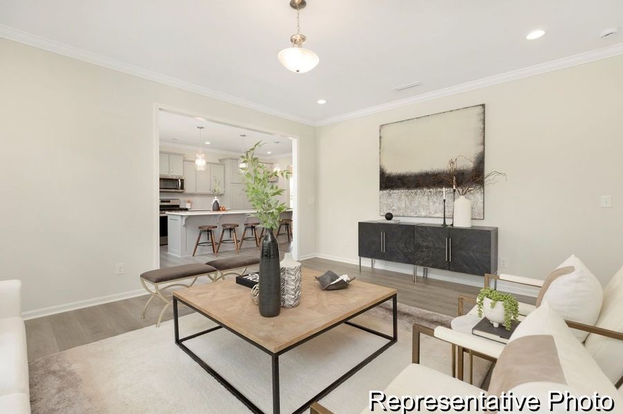 Furnished interior view inside a new home in Morrow Brook, Albemarle (Image 9).