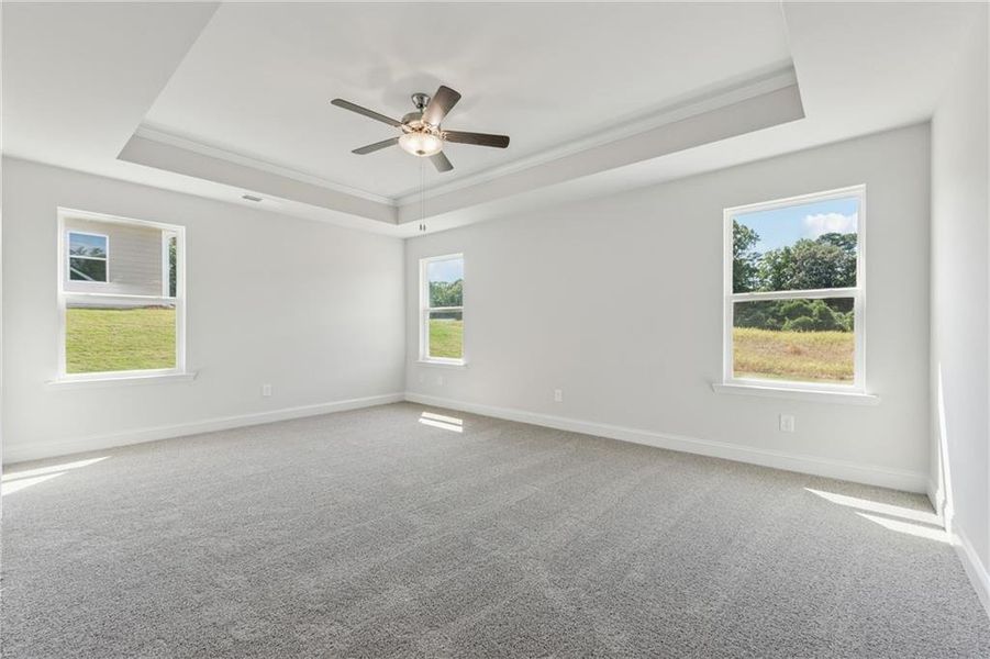 Spacious, unfurnished interior of a new home in Park Place, Bowdon (Image 9). Spacious, unfurnished interior of a new home in Park Place, Bowdon (Image 9).