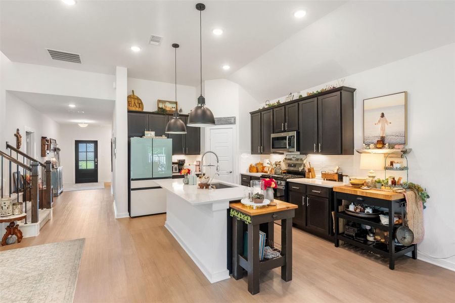 Furnished interior view inside a new home in Pinewood at Grand Texas, New Caney (Image 6).