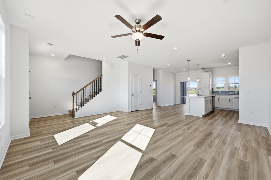 Representative unfurnished interior of a home built from the Driftwood II by Great Southern Homes in Ashrei, Gaston (Image 53).