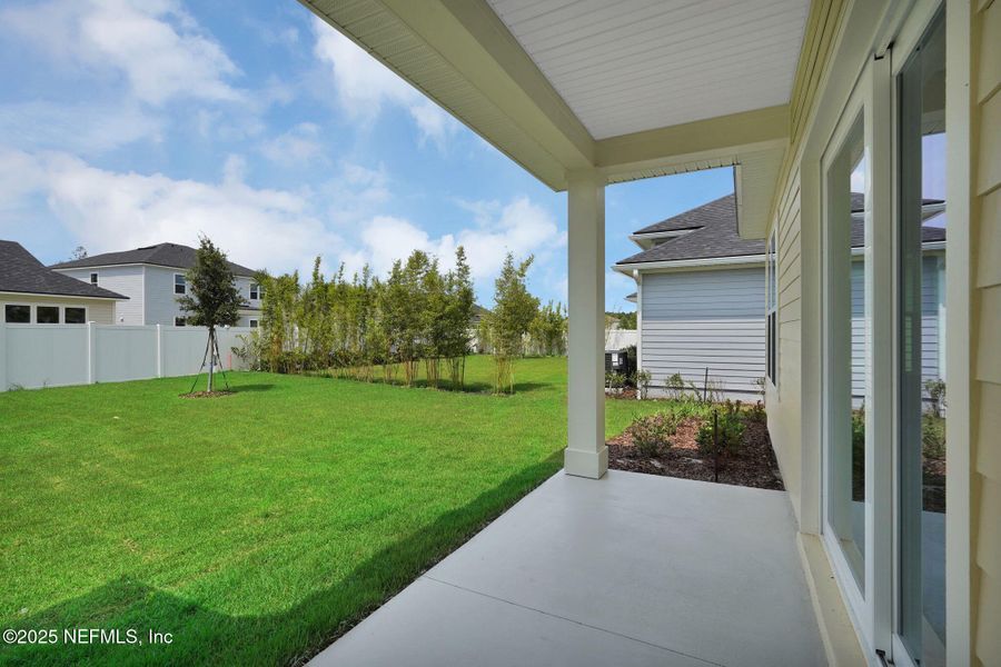 Exterior details and patio area of a home in Forest Park at Wildlight, Yulee (Image 3). Exterior details and patio area of a home in Forest Park at Wildlight, Yulee (Image 3).