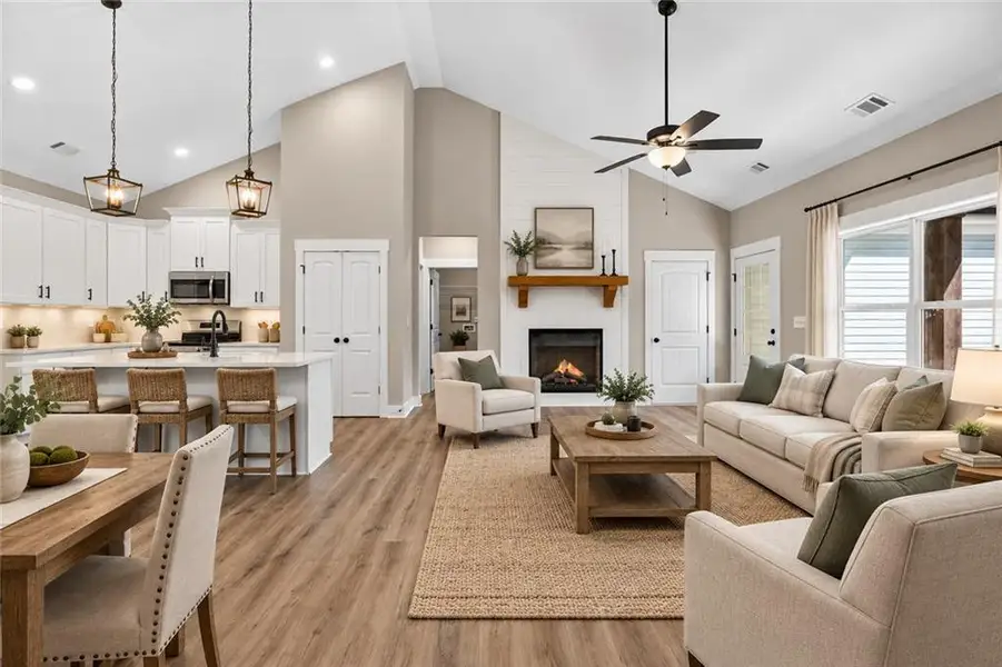 Furnished interior view inside a new home in , Dallas (Image 14).