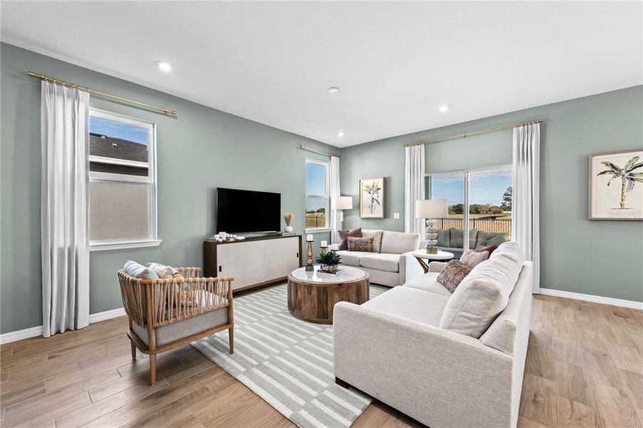 Furnished interior view inside a new home in Wynnstone, Davenport (Image 10). Furnished interior view inside a new home in Wynnstone, Davenport (Image 10).