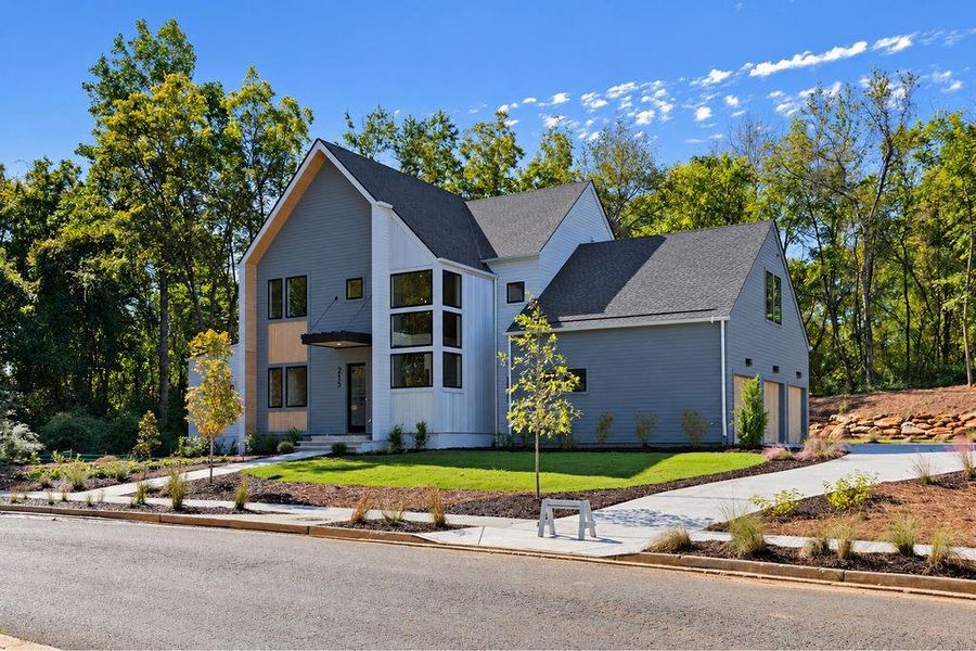 Front exterior of a new home in Aster, Roswell, GA, highlighting curb appeal (Image 30).