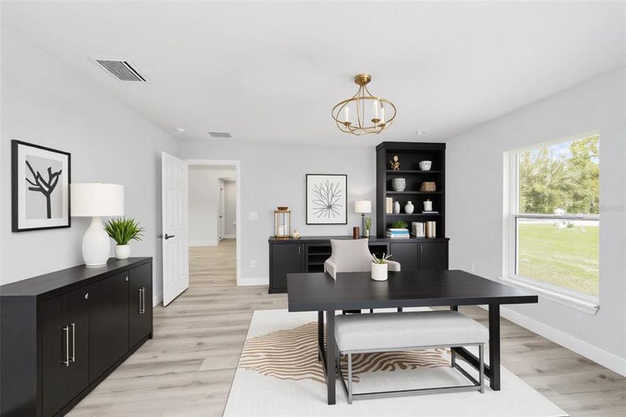 Furnished interior view inside a new home in , Dunnellon (Image 13).