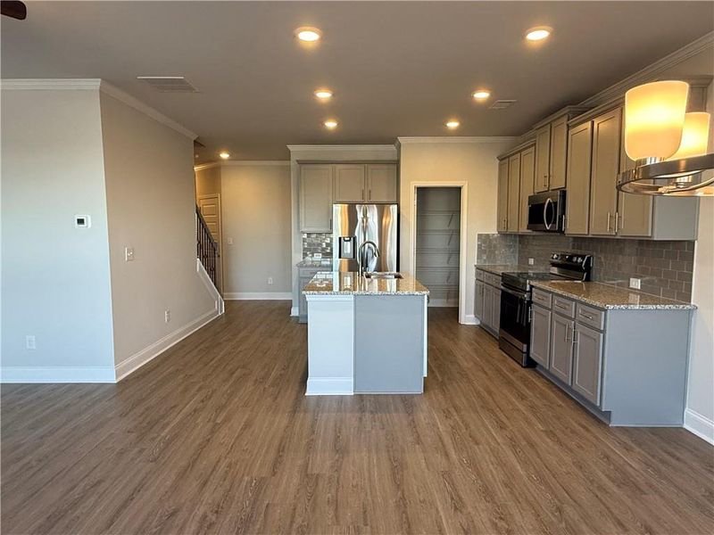 Furnished interior view inside a new home in Somerset at Riverbrook, Gainesville (Image 7). Furnished interior view inside a new home in Somerset at Riverbrook, Gainesville (Image 7).