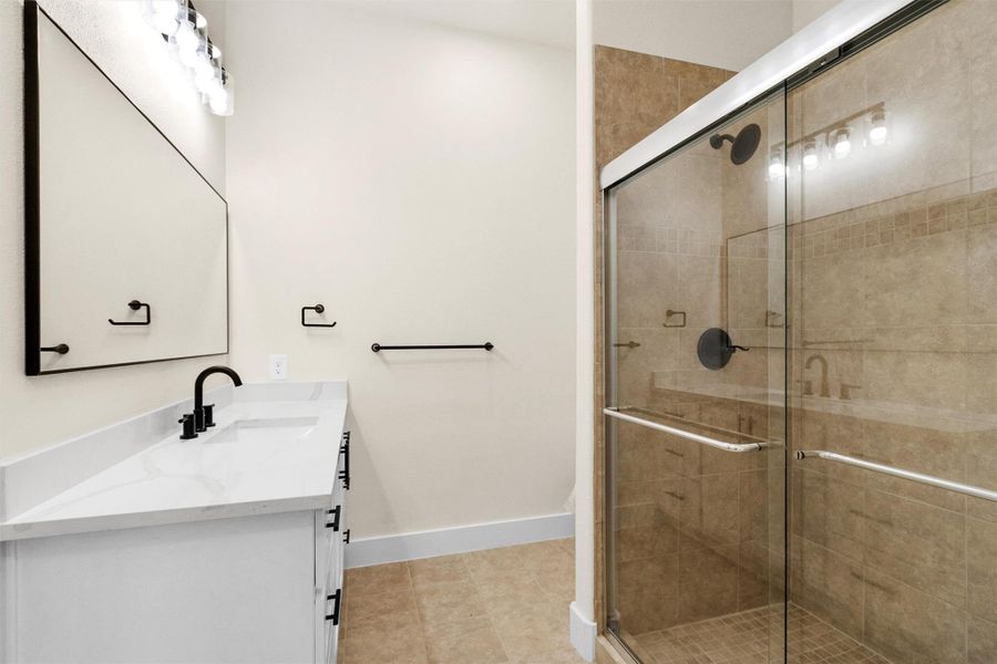 Furnished interior view inside a new home in , Point Blank (Image 6).