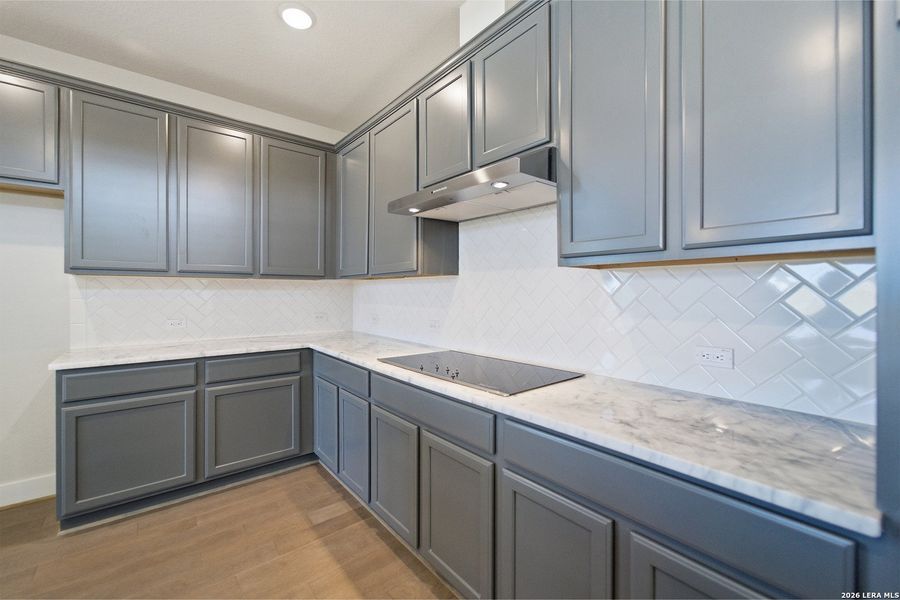 Furnished interior view inside a new home in The Woodlands at Medina Hills, Mico (Image 9).