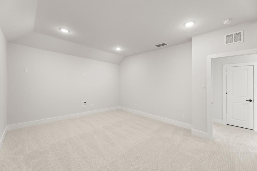 Spacious, unfurnished interior of a new home in Discovery Collection at Union Park, Little Elm (Image 22). Spacious, unfurnished interior of a new home in Discovery Collection at Union Park, Little Elm (Image 22).