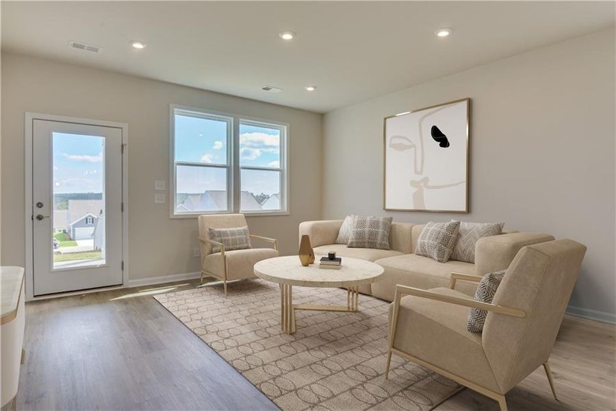 Furnished interior view inside a new home in , Powder Springs (Image 13).