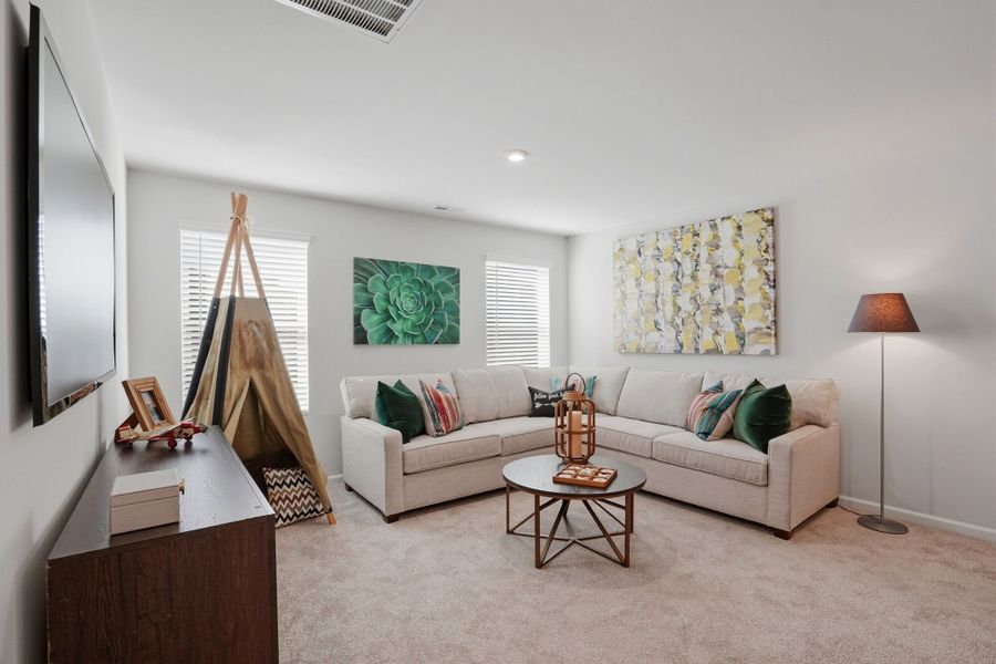 Furnished interior view inside a new home in Waxhaw Landing, Monroe (Image 28).