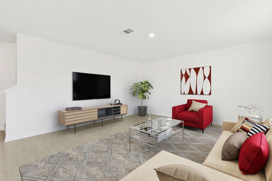 Furnished interior view inside a new home in Mavera, Conroe (Image 10).