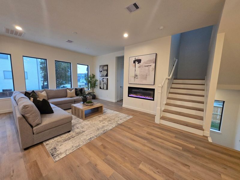 Furnished interior view inside a new home in , Houston (Image 8).