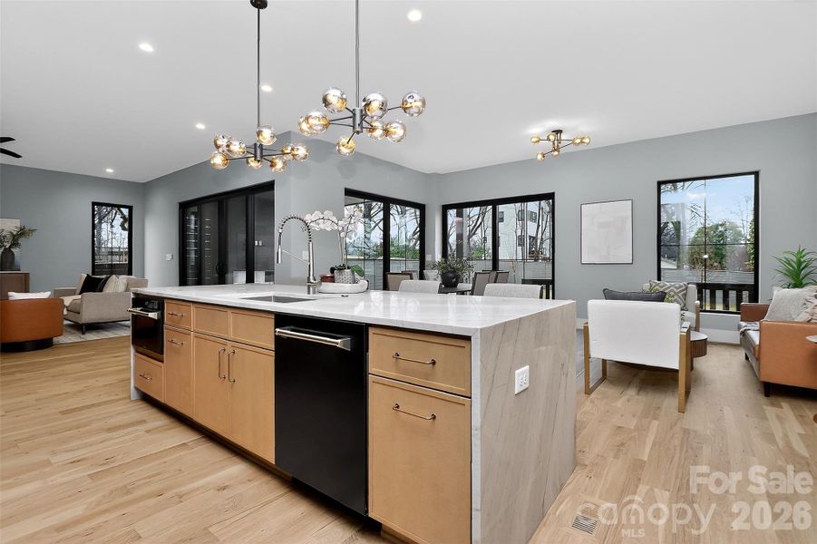 Furnished interior view inside a new home in , Charlotte (Image 9).