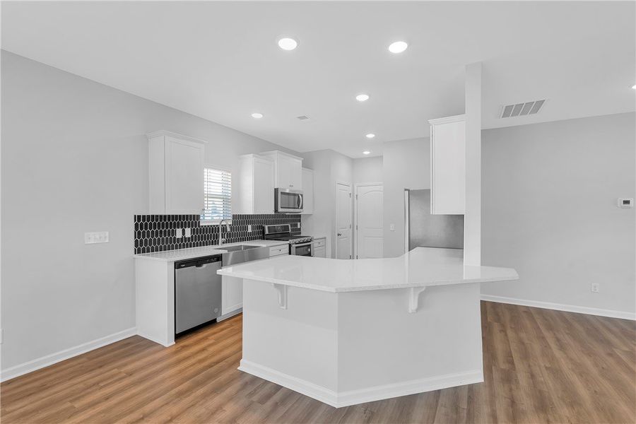 Furnished interior view inside a new home in Brownstone Park, Easley (Image 3).