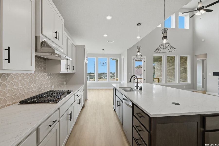 Furnished interior view inside a new home in Esperanza, Boerne (Image 5). Furnished interior view inside a new home in Esperanza, Boerne (Image 5).