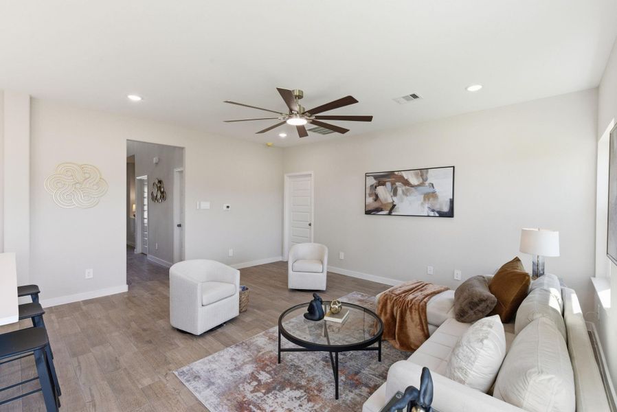 Furnished interior view inside a new home in , Fresno (Image 11).