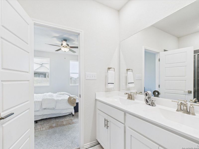 Furnished interior view inside a new home in Bricewood, San Antonio (Image 32).