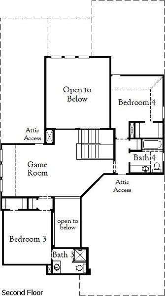 2D floor plan layout for the Nixon by Coventry Homes in Dominion of Pleasant Valley, Wylie, TX (Image 4). 2D floor plan layout for the Nixon by Coventry Homes in Dominion of Pleasant Valley, Wylie, TX (Image 4).