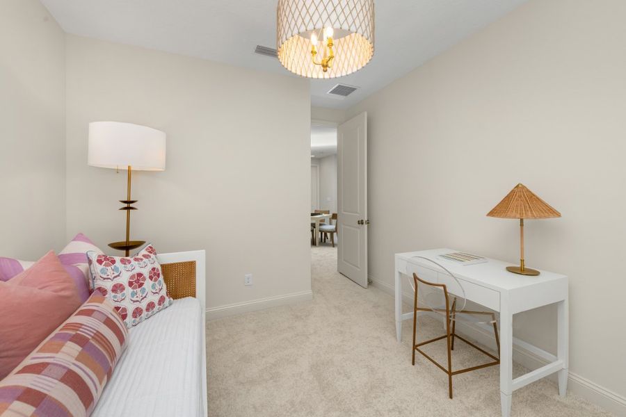 Representative furnished interior of a home built from the Sawyer by Riverside Homes in Mariposa at EverRange, Jacksonville (Image 82).