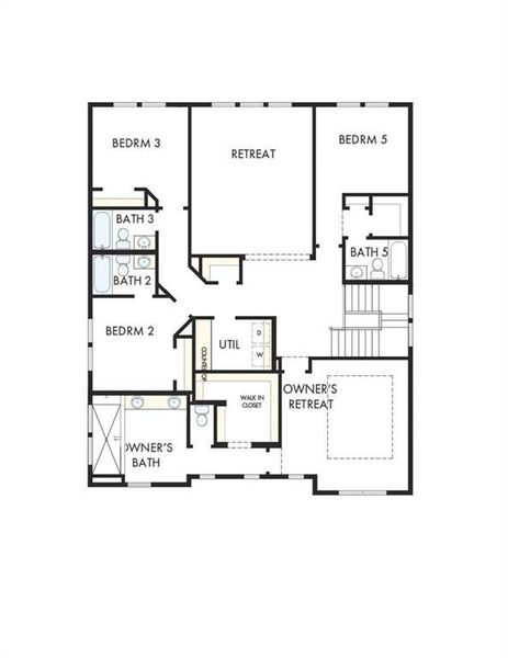 2D floor plan layout of this home in Settingdown Farms, Cumming, GA (Image 3).