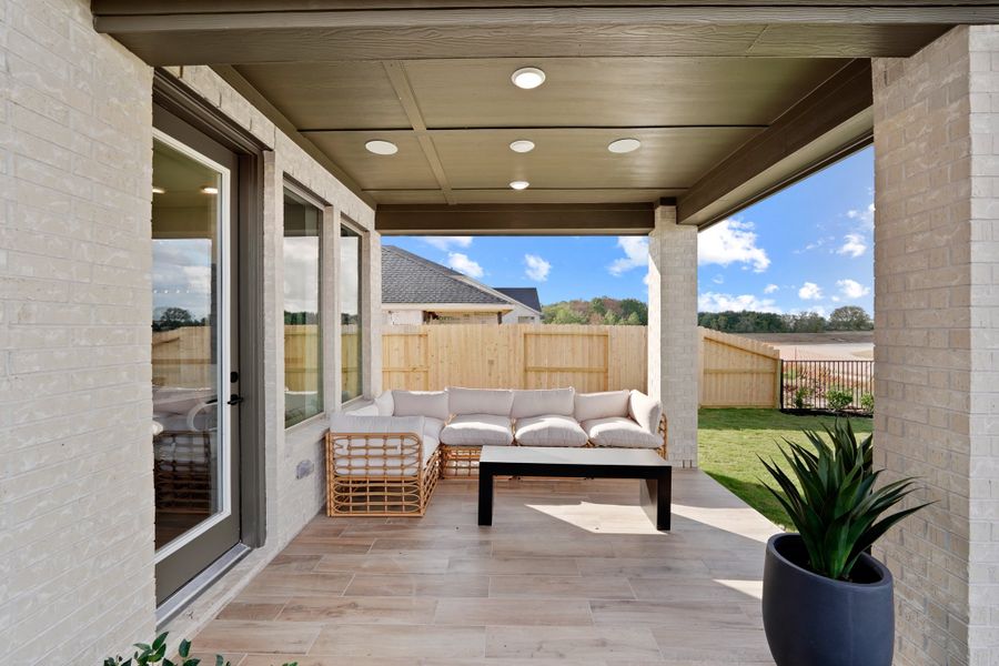 Exterior details and patio area of a home in Cross Creek West 50', Fulshear (Image 31). Exterior details and patio area of a home in Cross Creek West 50', Fulshear (Image 31).