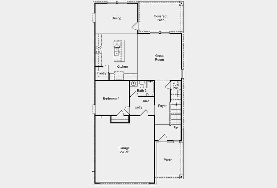 2D floor plan layout for the Osprey by Taylor Morrison in Sunfield, Mustang Ridge, TX (Image 4). 2D floor plan layout for the Osprey by Taylor Morrison in Sunfield, Mustang Ridge, TX (Image 4).