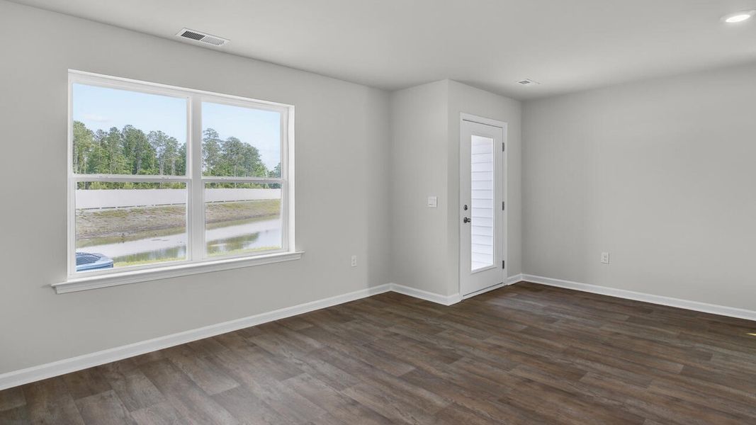 Spacious, unfurnished interior of a new home in Townes at Seabrooke, Leland (Image 15).