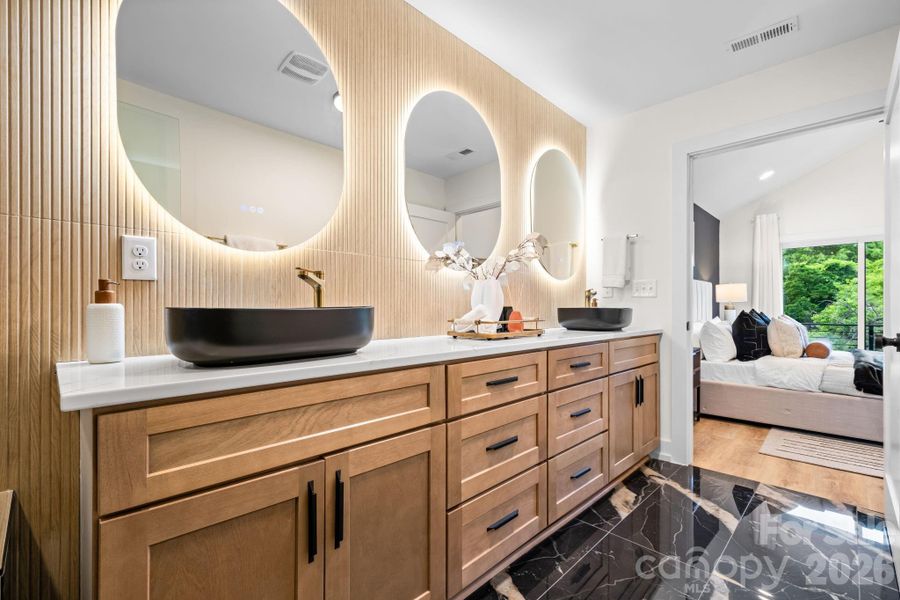 Furnished interior view inside a new home in , Charlotte (Image 17).