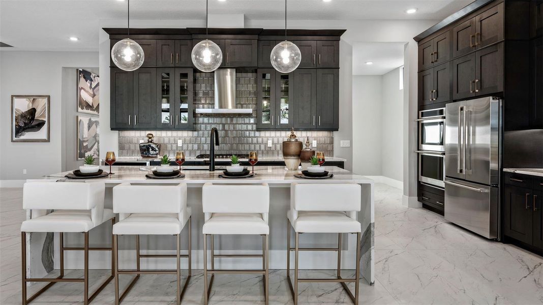 Furnished interior view inside a new home in Cresswind Palm Beach at Westlake, Westlake (Image 42).
