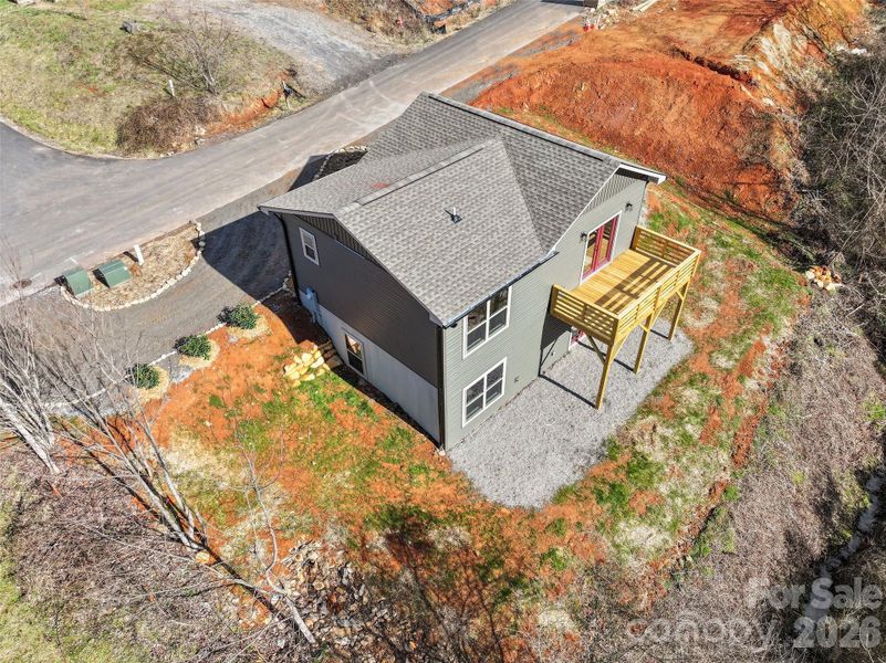 Exterior details and patio area of a home in , Waynesville (Image 18).