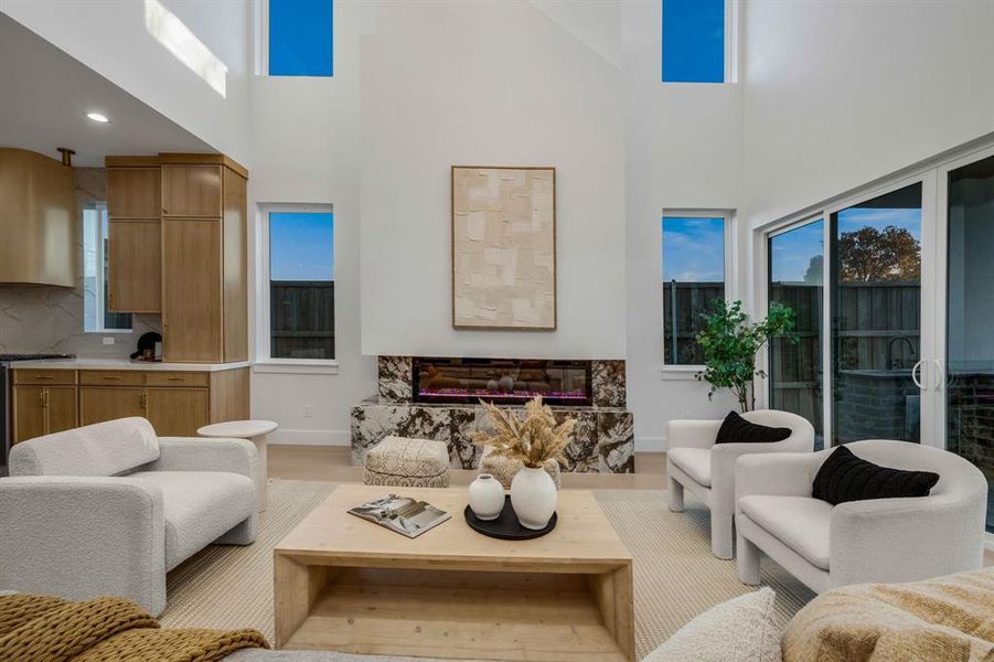 Furnished interior view inside a new home in , Dallas (Image 13).