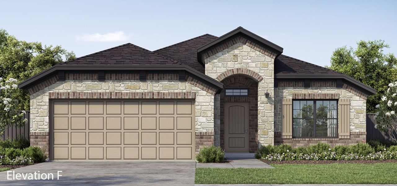 Front exterior of a new home in Fox Landing, Caddo Mills, TX, highlighting curb appeal (Image 21).