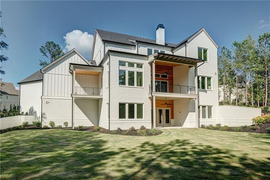 Exterior details and patio area of a home in , Newnan (Image 42).