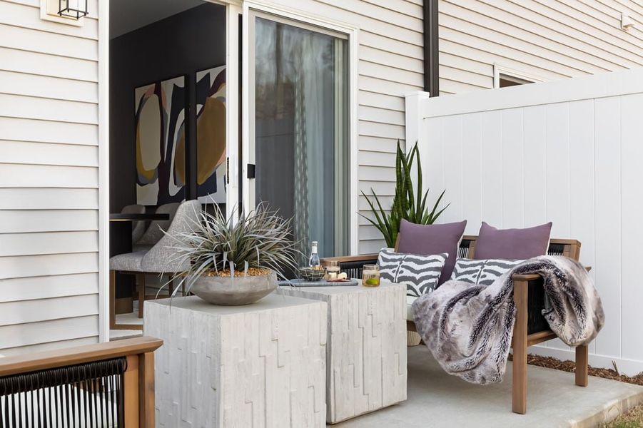 Furnished interior view inside a new home in Fifteen 15 Cannon, Charlotte (Image 15).