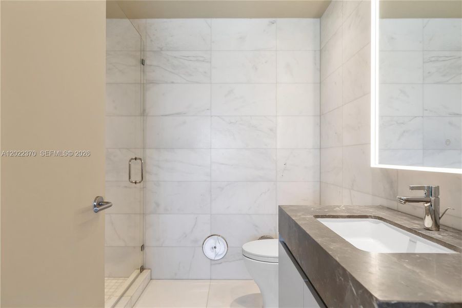 Close-up of interior finishes inside a home in Five Park, Miami Beach (Image 21).