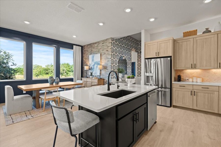 Furnished interior view inside a new home in Stream Waters, Seguin (Image 26).