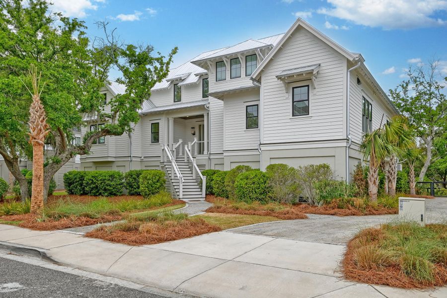 Front exterior of a new home in Daniel Island Park, Charleston, SC, highlighting curb appeal (Image 28).