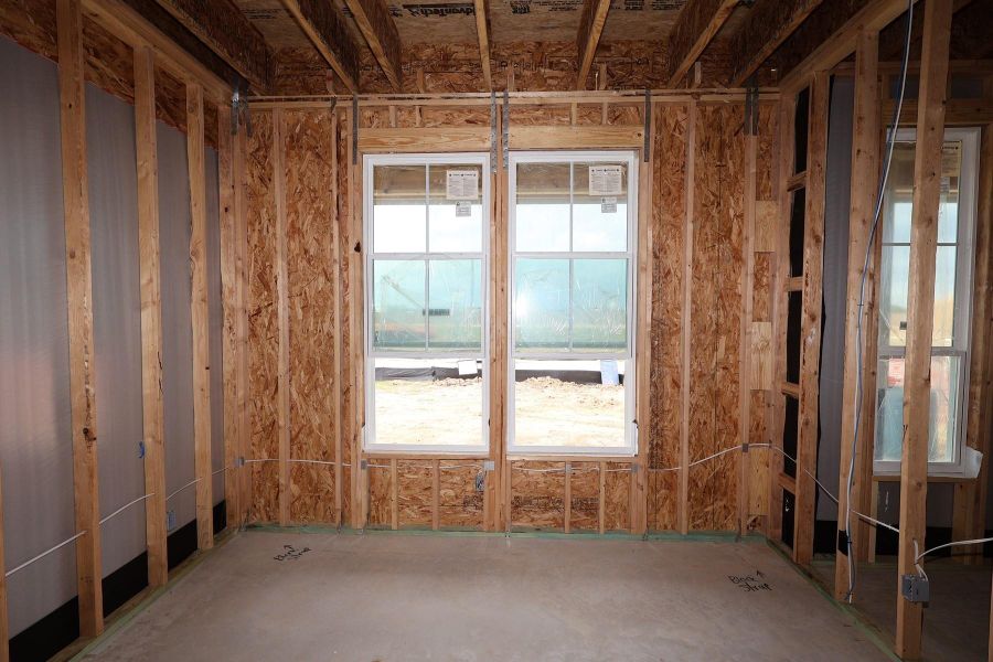 In-progress construction of a new home in Dunham Pointe, Cypress, TX (Image 8).