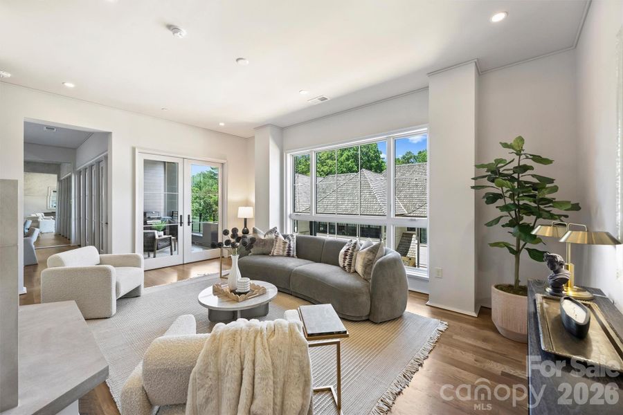 Furnished interior view inside a new home in , Charlotte (Image 10).