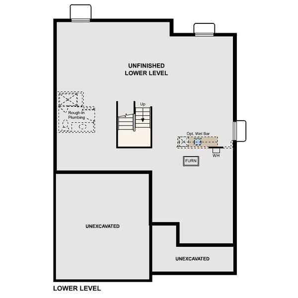2D floor plan layout for the The Roosevelt by Century Communities in Legacy at Kime Ranch, Parker, CO (Image 8).
