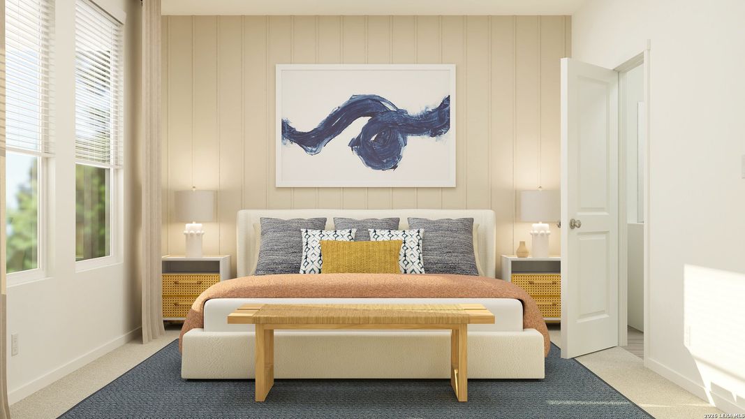 Furnished interior view inside a new home in , San Antonio (Image 32).