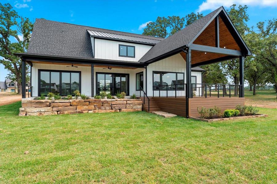 Front exterior of a new home in , Tool, TX, highlighting curb appeal (Image 23). Front exterior of a new home in , Tool, TX, highlighting curb appeal (Image 23).