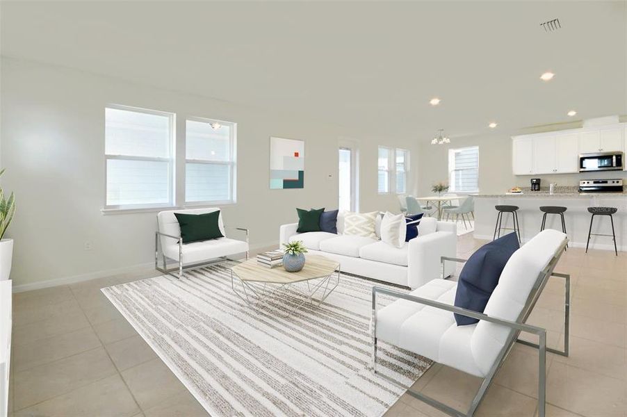 Furnished interior view inside a new home in Weslyn Park, St. Cloud (Image 14).
