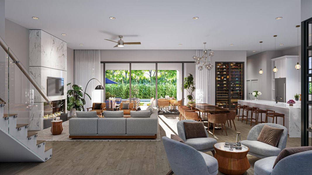 Furnished interior view inside a new home in , Ocean Ridge (Image 2).