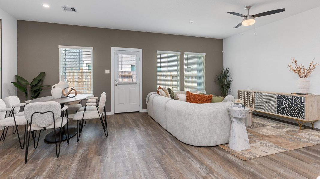 Representative furnished interior of a home built from the BOXWOOD by D.R. Horton in Legacy Village, Houston (Image 10).