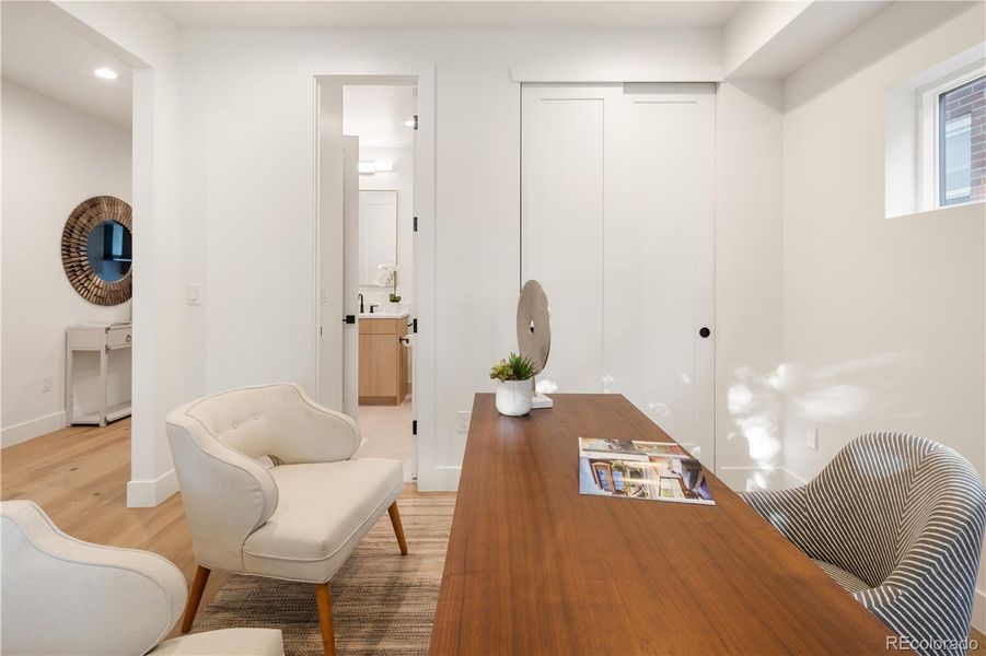 Office or Bedroom with Access to the Bathroom