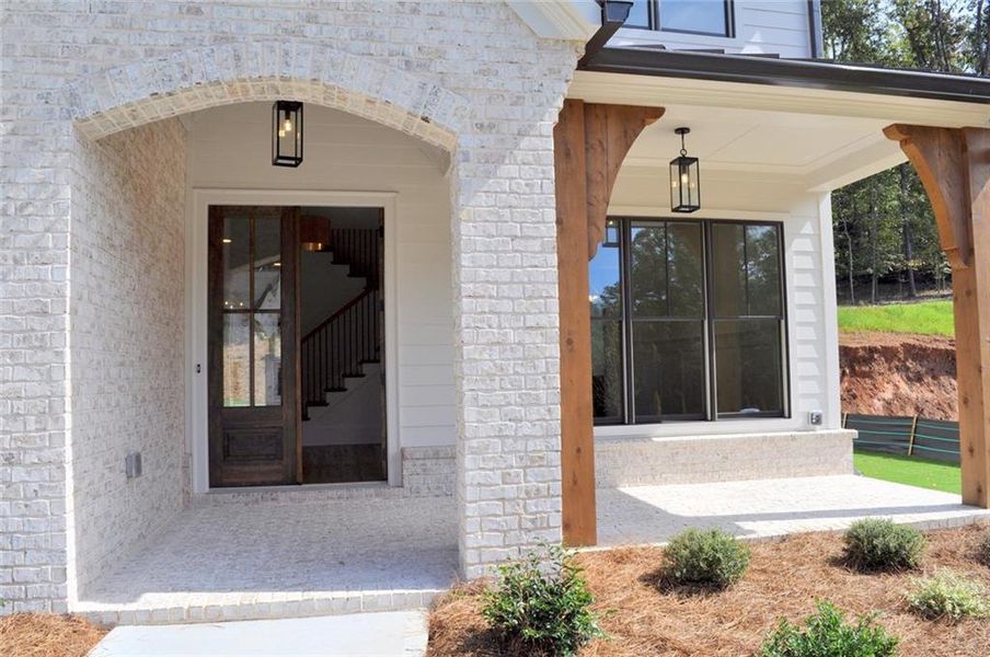 Exterior details and patio area of a home in , Marietta (Image 3). Exterior details and patio area of a home in , Marietta (Image 3).