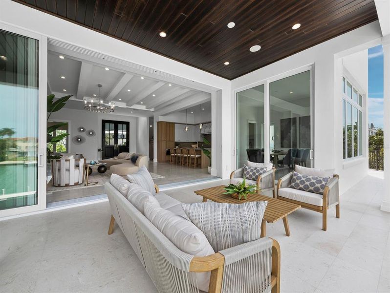 Exterior details and patio area of a home in , Sarasota (Image 30).